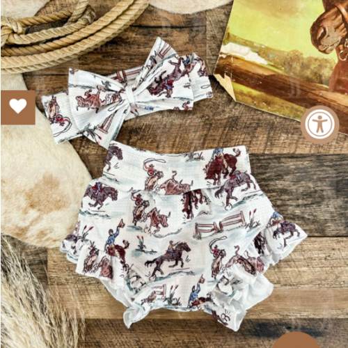 Ole' West Cowgirl Ruffle Bummie&Bow – theFRINGEDpineapple