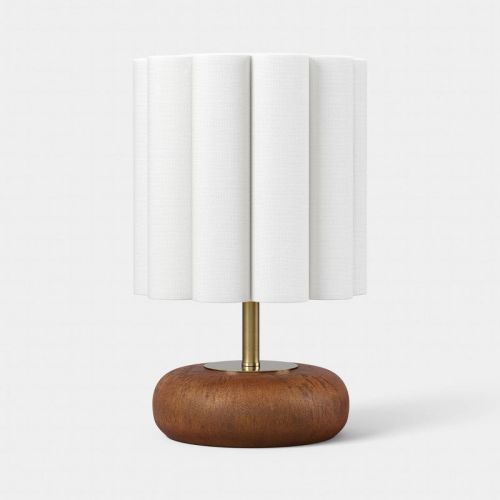 Mini Faux Wood Lamp Medium Brown - Room Essentials™