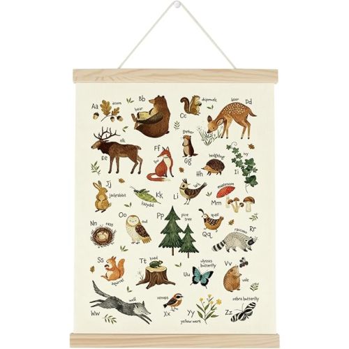 URYRJGH Woodland Animal Alphabet Nursery Decor Baby Shower Kids Room Decor