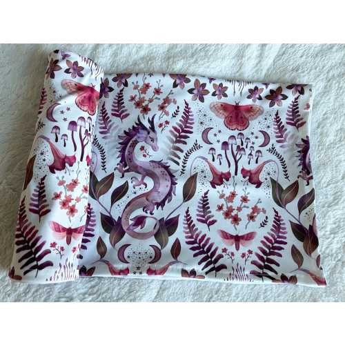 Minky Purple Baby Dragons Muslin Swaddle, Baby Crib Blanket, Moon & Stars Crib Bedding, Newborn Baby Gift, Baby Boy, Fantasy Nursery, Castle