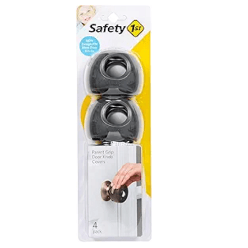 Safety 1st Parent Grip Door Knob Covers, Grey/Charcoal, 4 Count (Pack of 1)