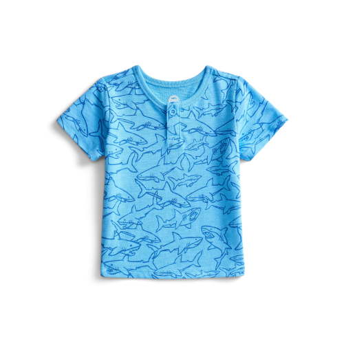 Wonder Nation Baby Boys Short-Sleeve Henley Tee, Sizes 0M-24M