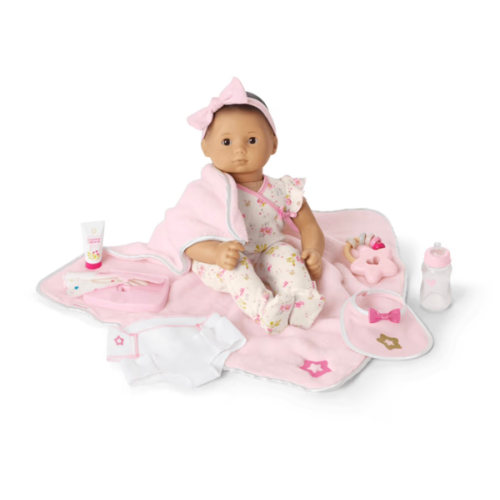 Bitty Baby® Doll #4 with black hair Care & Play Set