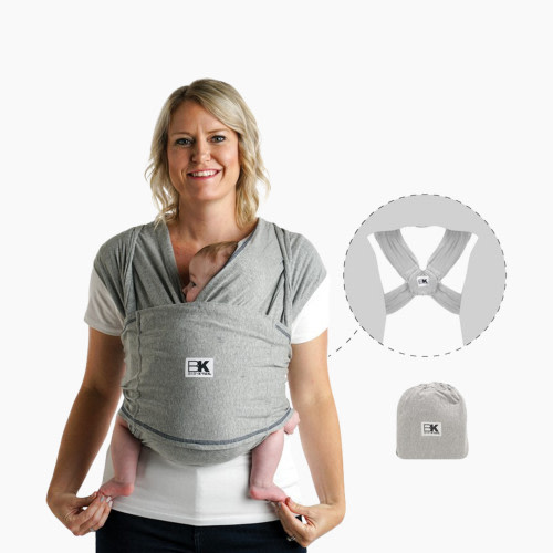 Baby K'tan Original Baby Wrap Carrier - Heather Gray, Large