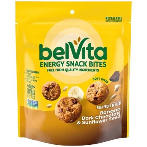BelVita Energy Snack Bites Banana Dark Chocolate and Sunflower Seed - 5oz