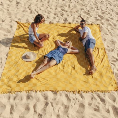 Big Beachy™ Blanket in Golden Checkered