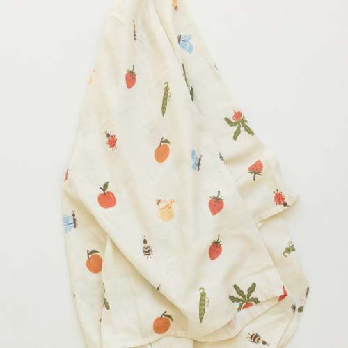 Garden Jumble Organic Swaddle