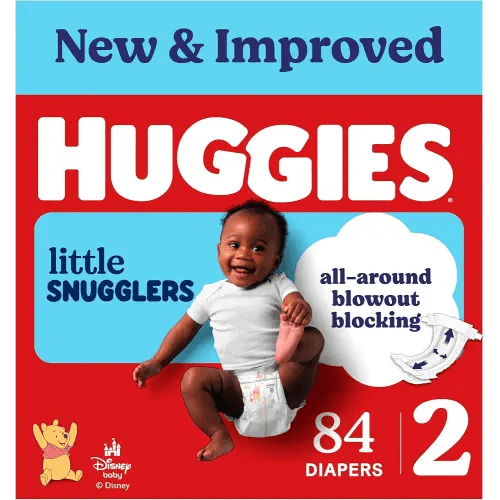 Huggies Little Snugglers Diapers Size 2, 84 Count