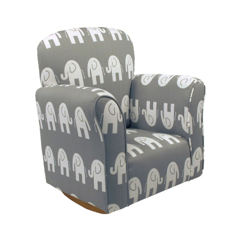 Brighton Home Furniture Kids Rocking Chair, Gray
