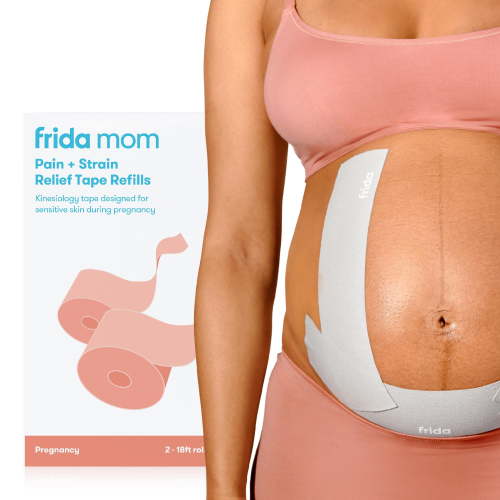 Frida Mom Pregnancy Pain and Strain Relief Tape for Maternity Belly and Breast Skin, 2 Count