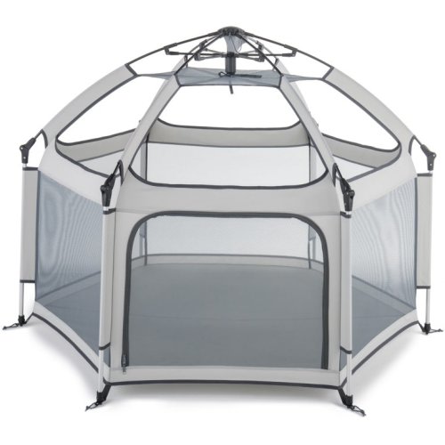 California Beach Co Pop 'N Go Portable Playpen, Lightweight, Color Silver