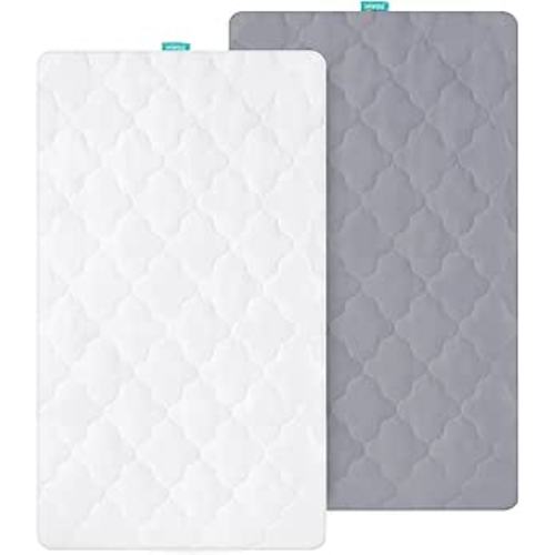 Bassinet Mattress Pad Cover Waterproof, Fits 19" x 33" Baby Delight, BabyBond, YADAQE, KoolaBaby, Angelbliss, Cowiewie, Maxi COSI, and Dream On Me Skylar/Lotus Bassinet, Ultra Soft, 2 Pack