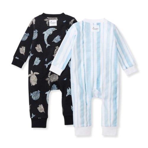 Mosaic Sea Animals Organic Cotton Sleep & Play 2 Pack