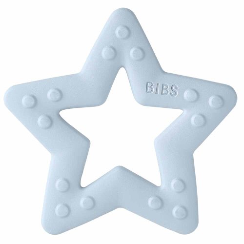 BIBS Baby Bitie Star Teether - Baby Blue