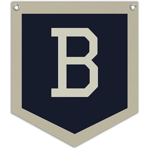 Lacama Toddler Boys Room Decor Name B Pennant Flag, Personalized Baby Gifts