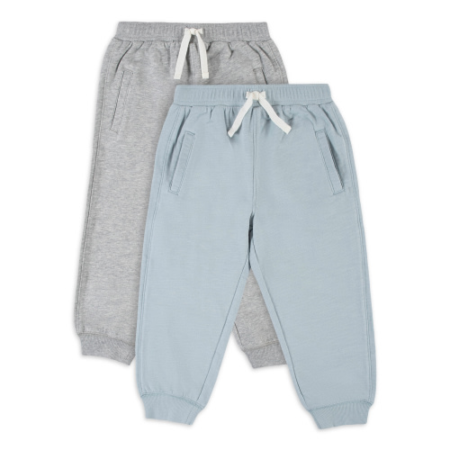 Modern Moments by Gerber Baby and Toddler Boy French Terry Jogger Pants, 2-Pack, 12M-5T