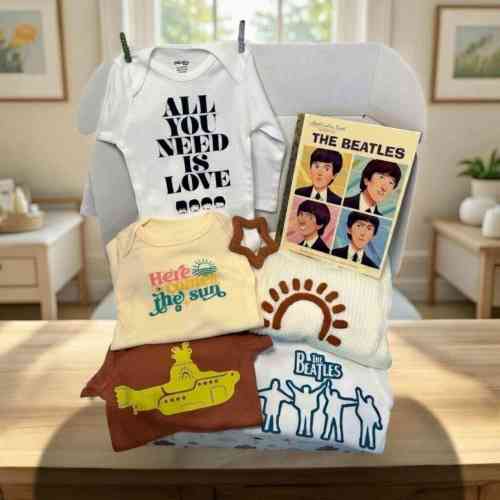 Beatles Baby Gift Box - Baby Gift Set Music Lover | Keepsakes – Hey Baby Box