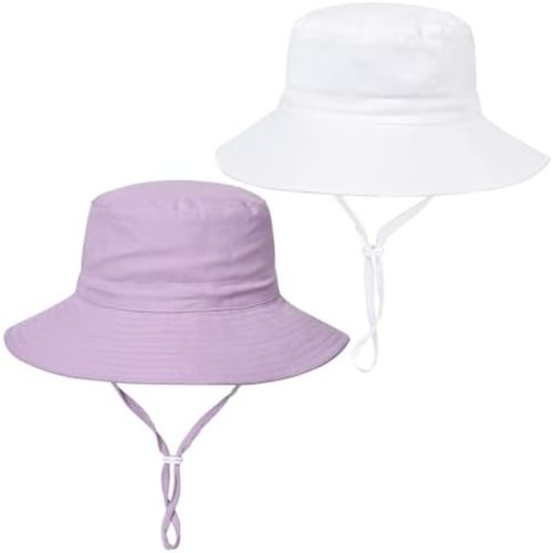 Baby Toddler Sun Hat,Boys Girls Bucket Hat for Kids UPF 50+ Sun Protective Child Summer Beach Hats 0-5 Years