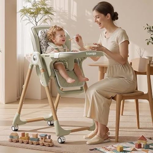 Baby High Chairs for Babies and Toddlers 0–3(Sage Green)