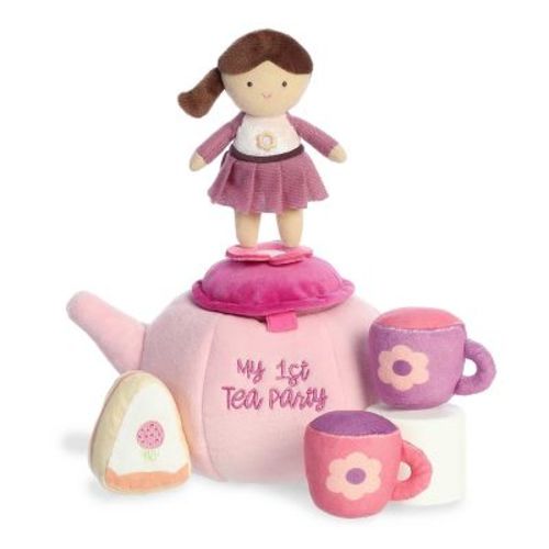 ebba Small My Lil Tea Party Baby Talk Engaging Baby Stuffed Animal Purple 9"