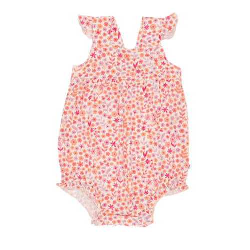 Spring Fields Flutter Sleeve Romper (0-3M)