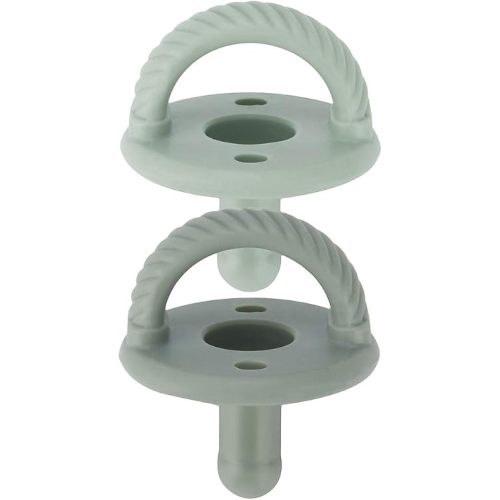 Itzy Ritzy Silicone Pacifiers for 6-18 Months, Set of 2 (Agave & Succulent)