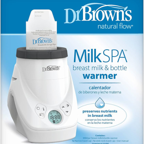Dr. Brown's Natural Flow MilkSPA Breastmilk and Bottle Warmer with Even and Consistent Warming - Milkspa, Bottle Warmer