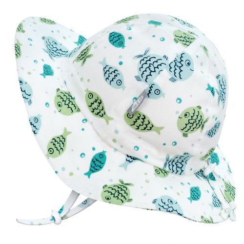 Kids Cotton Floppy Hats | Fish Friends 50+ UPF | Jan & Jul