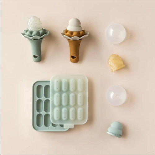 Baby Food Feeder - 2 Pack in sage/clay