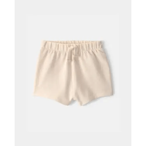 Baby Drawstring Shorts - Ivory | Carter's