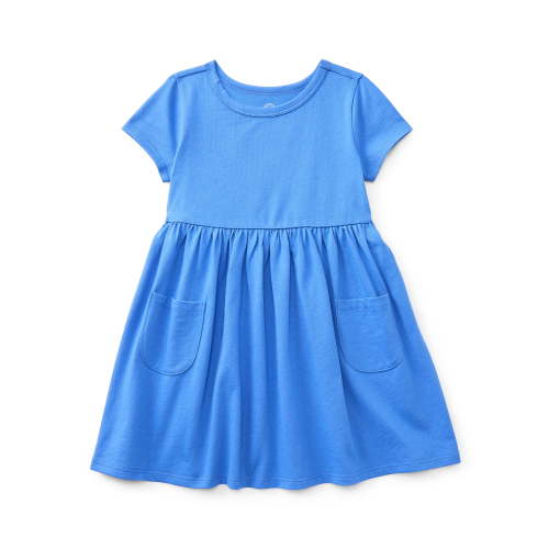 Wonder Nation Toddler Girls Play Dress with Short Sleeves, Sizes 12M-5T