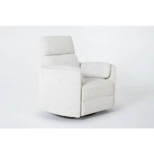 Rayna Quartz Nursery 40" Power Oversized Swivel Glider Recliner | Grey