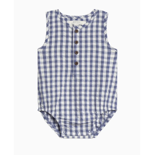 Wren Seersucker Bubble Romper