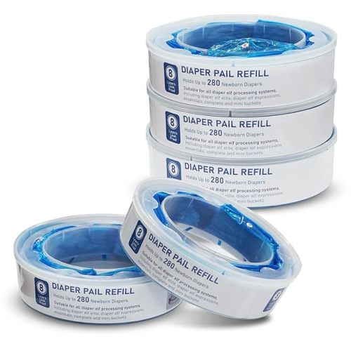 Diaper Pail Refill Bags | 5 Count