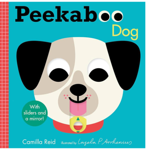 Peekaboo: Dog: (An Interactive Board Book for Babies & Toddlers with Mirror & Sliders to Push, Pull, or Turn. Cute Artwork Features Puppies Sleeping, Wagging Tails, & More.)