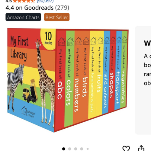 My First Library: Boxset of 10 Board Books for Kids