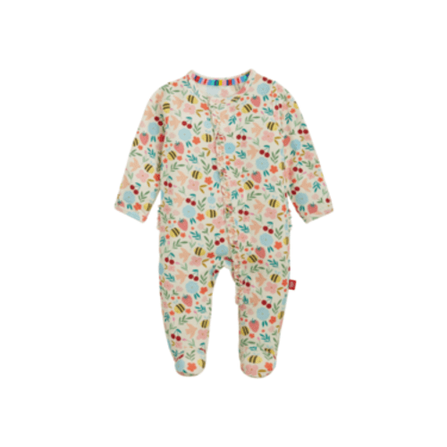 Magnificent Baby Honey Blossom Magnetic Footie w/Ruffle