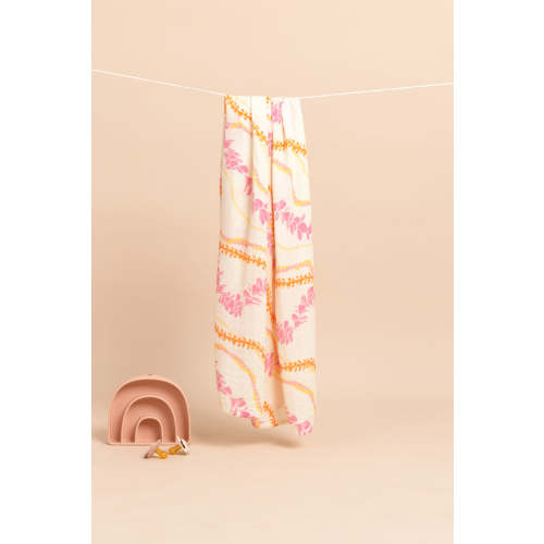 Baby Swaddle - Meringue Flower Lei