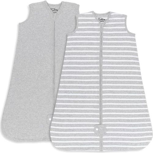 Sleep Bag, Sack for Baby, 2 Pack, Sleep Blanket by Comfy Cubs, Medium - Gray