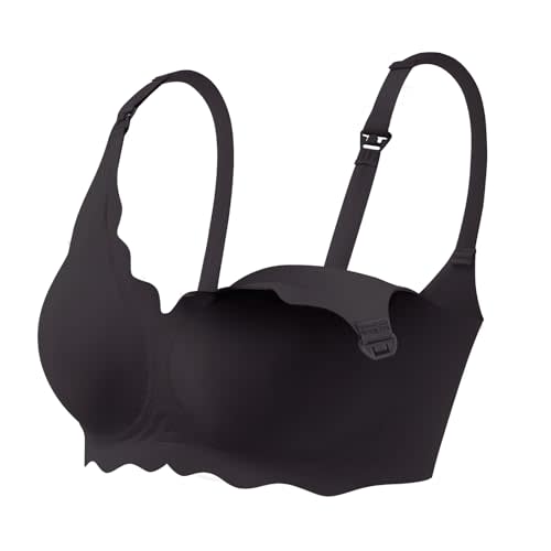 haakaa Nursing Bras for Breastfeeding, Ultra-Comfort Seamless Maternity Bra with Jelly-Strip Support