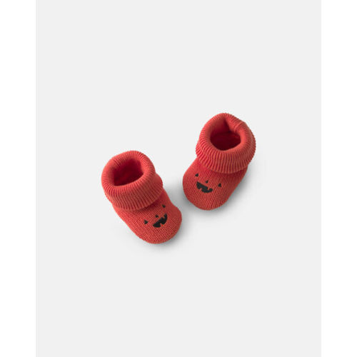 Baby Halloween Pumpkin Booties - Orange | Carter's