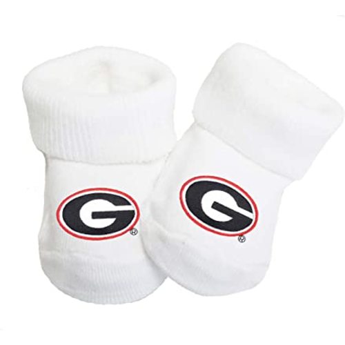 University of Georgia Bulldogs Baby Toe Sock Booties
