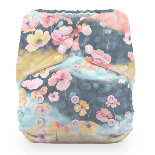 All in One Cloth Diaper | Organic Cotton + Hemp | Poppy
