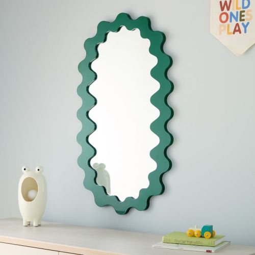 Squiggle Framed Wall Mirror (36")
