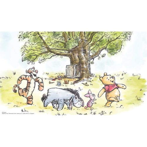 Room Mates Disneys Winnie the Pooh 10.5' L x 72" W Wall Mural & Reviews | Wayfair