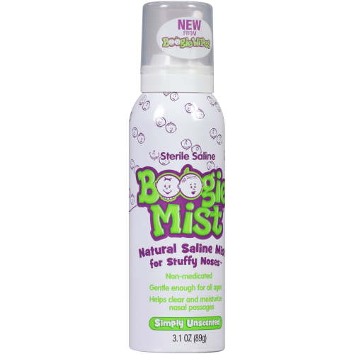 Boogie Mist, Simply Unscented Saline Mist, 3.1 oz.