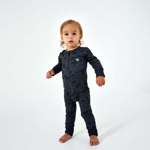 Baby Zip Up - Black Camo – BURLEBO