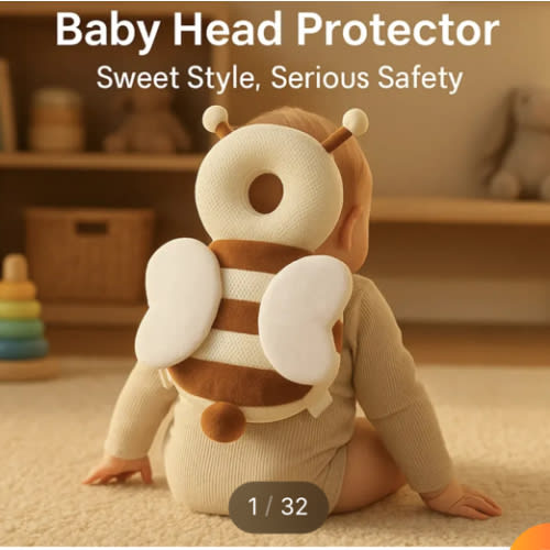 HighPeak Baby Head Protector Backpack Pillow – Soft, Safe & Cute