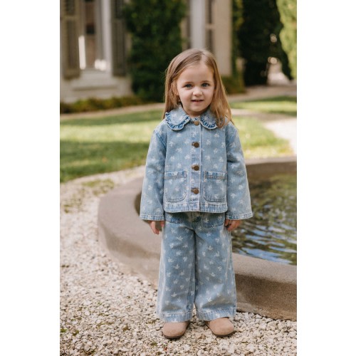 Malani Jacket - Tully Floral Denim – Jamie Kay USA