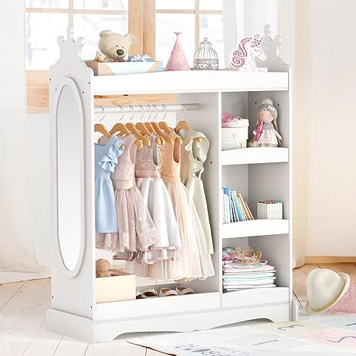 Toddler Wardrobe for Self Dressing, Toddler Closet for Girls/Boys